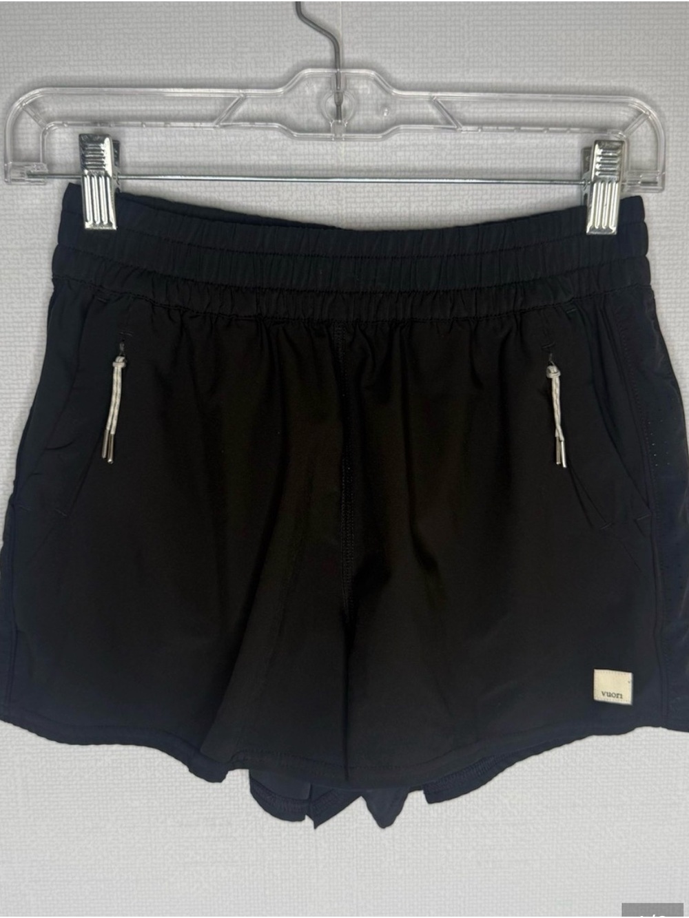 Vuori Black Elastic Waist Athletic Shorts - Picture 3 of 3